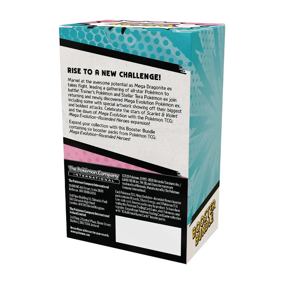 Pokémon TCG: Mega Evolution — Ascended Heroes Booster Bundle (6 Packs)