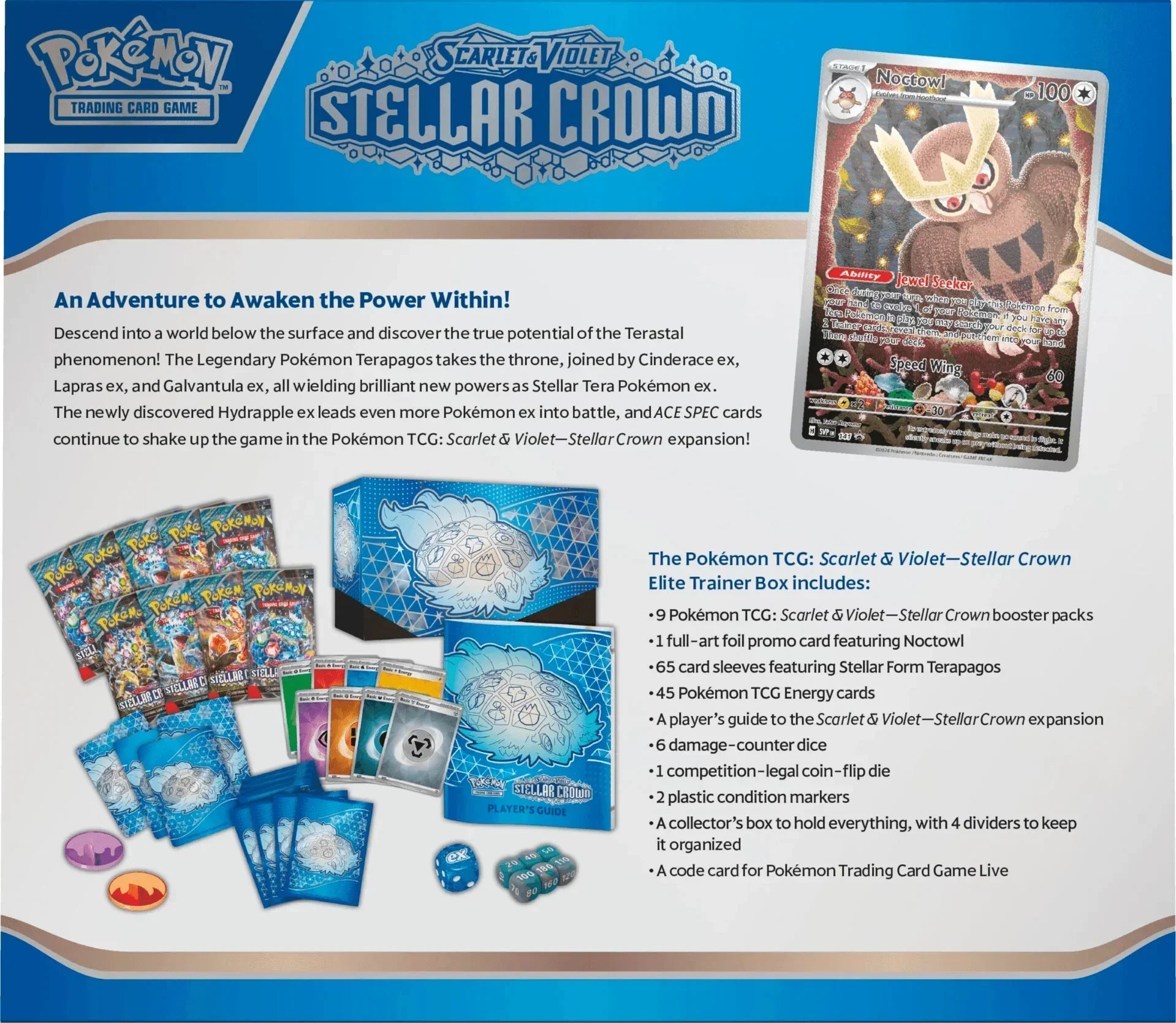 Pokemon TCG - Scarlet & Violet - Stellar Crown - Elite Trainer Box