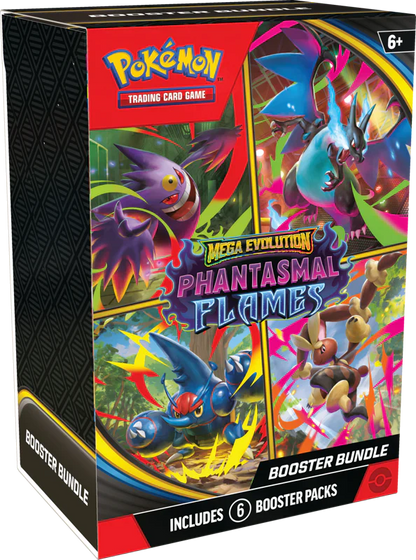 Pokemon TCG Mega Evolution Phantasmal Flames Booster Bundle (6 Packs)