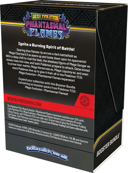 Pokemon TCG Mega Evolution Phantasmal Flames Booster Bundle (6 Packs)