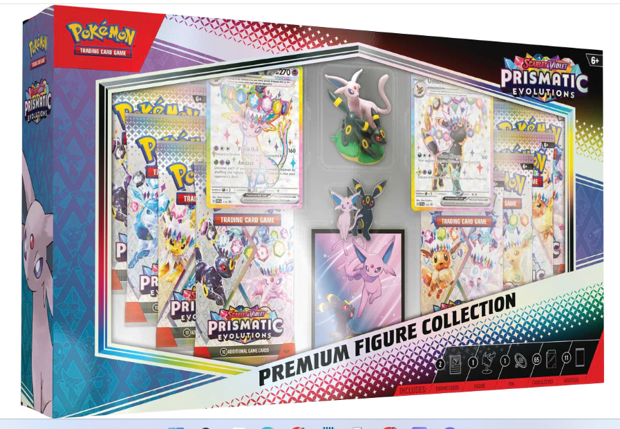Pokemon TCG - Scarlet & Violet - Prismatic Evolutions - Premium Figure Collection Box